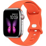Strap-it® Apple Watch siliconen bandje (oranje)