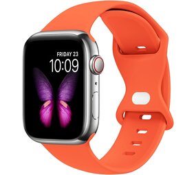 Strap-it® Apple Watch siliconen bandje (oranje)