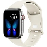 Strap-it® Apple Watch siliconen bandje (beige)