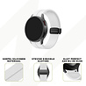 Bandz Bandz Samsung Galaxy Watch FE siliconen band met D-Buckle (wit) Bandz Bandz Samsung Galaxy Watch FE siliconen band met D-Buckle (wit)