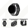 Bandz Bandz Samsung Galaxy Watch 6 Classic 47mm stalen band 'Iron' (zwart) Bandz Bandz Samsung Galaxy Watch 6 Classic 47mm stalen band 'Iron' (zwart)