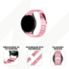 Bandz Bandz Samsung Galaxy Watch 4 - 44mm stalen band 'Classic' (roze) Bandz Bandz Samsung Galaxy Watch 4 - 44mm stalen band 'Classic' (roze)