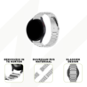 Bandz Bandz Samsung Galaxy Watch 4 Classic 42mm stalen band 'Classic' (zilver) Bandz Bandz Samsung Galaxy Watch 4 Classic 42mm stalen band 'Classic' (zilver)