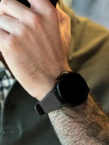 Strap-it® Strap-it Polar Grit X Pro twill siliconen band (zwart)