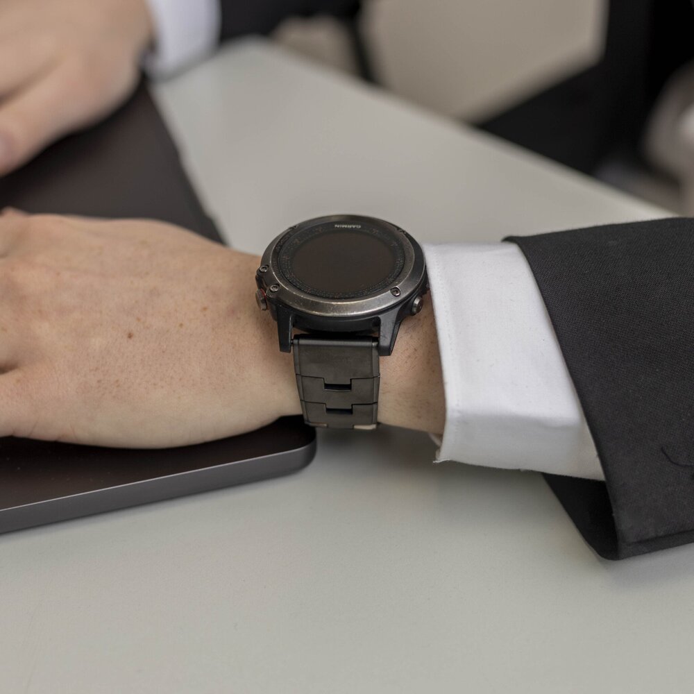 Strap-it® Strap-it Xiaomi Watch S1 titanium bandje (grafiet)