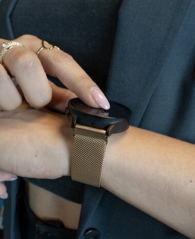 Strap-it® Strap-it Polar Ignite 3 Milanese bandje (roségoud)