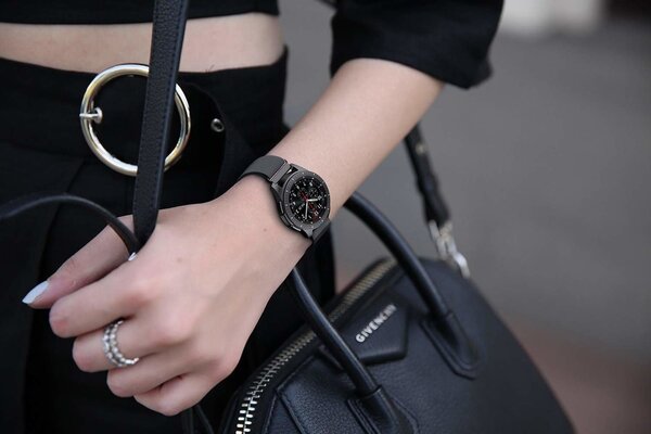 Strap-it® Strap-it Polar Ignite 2 Milanese band (zwart)