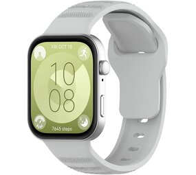 Strap-it® Huawei Watch Fit 4 outdoor siliconen bandje (grijs)