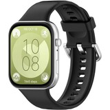Strap-it® Huawei Watch Fit 4 Pro siliconen bandje (zwart)