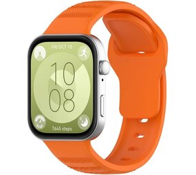 Strap-it® Huawei Watch Fit 4 Pro outdoor siliconen bandje (oranje)