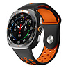 Strap-it® Strap-it Samsung Galaxy Watch Ultra sport band (zwart/oranje) Strap-it® Strap-it Samsung Galaxy Watch Ultra sport band (zwart/oranje)