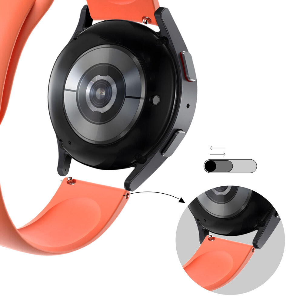 Bandz Bandz Huawei Watch 5 - 46mm sport band 'Deluxe' (oranje)