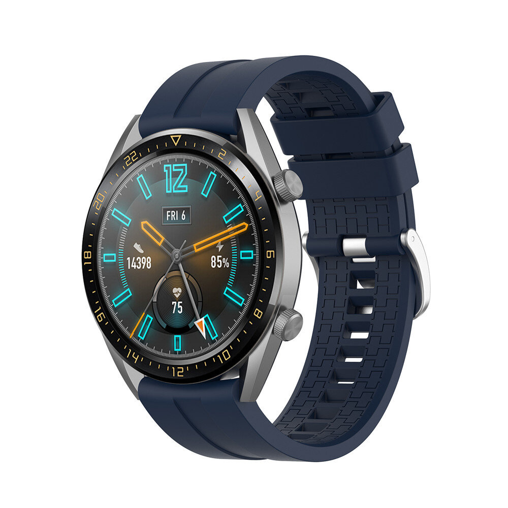 Strap-it® Strap-it Huawei Watch 5 - 46mm extreme silicone band (donkerblauw) Strap-it® Strap-it Huawei Watch 5 - 46mm extreme silicone band (donkerblauw)