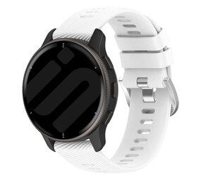 Strap-it® Garmin Forerunner 570 - 42mm siliconen bandje (wit)