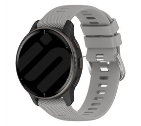 Strap-it® Garmin Forerunner 570 - 42mm siliconen bandje (lichtgrijs)