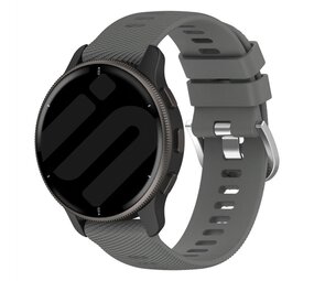 Strap-it® Garmin Forerunner 570 - 42mm siliconen bandje (donkergrijs)
