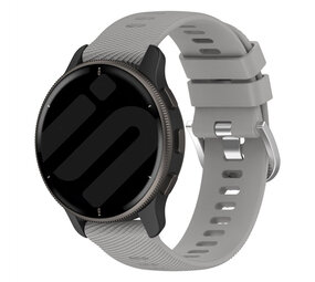 Strap-it® Garmin Forerunner 570 - 47mm siliconen bandje (lichtgrijs)