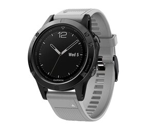 Strap-it® Garmin Forerunner 970 siliconen bandje (grijs)