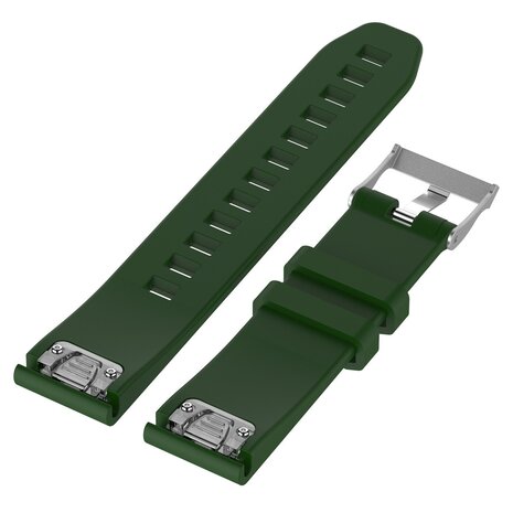 Strap-it® Strap-it Garmin Forerunner 970 glossy silicone band (legergroen)