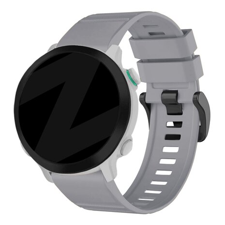Strap-it® Bandz Garmin Forerunner 970 siliconen band met gesp (grijs)