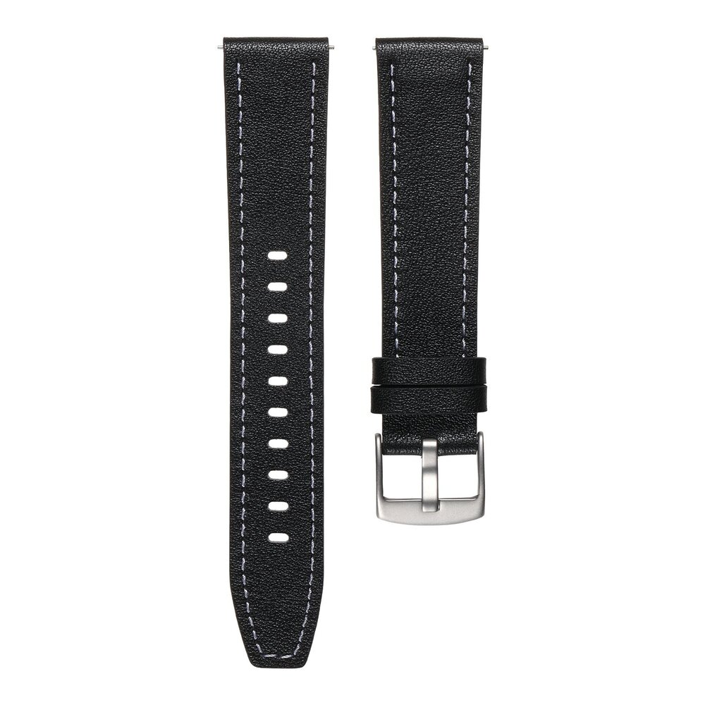 Strap-it® Strap-it Polar Ignite 3 'one push' leren bandje (zwart)