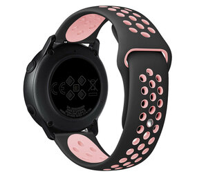 Strap-it® Huawei Watch 5 - 42mm sport bandje zwart/roze