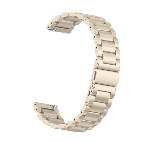 Strap-it® Strap-it Huawei Watch 5 - 42mm stalen band (sterrenlicht)