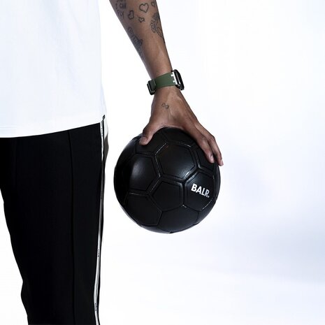 BALR. BALR Apple Watch Ultra liquid siliconen band (groen/zilver)