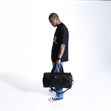 BALR. BALR Apple Watch leren band (zwart)