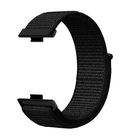 Strap-it® Strap-it Huawei Watch Fit 3 nylon classic bandje (zwart)