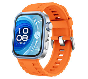 Strap-it® Huawei Watch Fit 3 siliconen classic bandje (oranje)