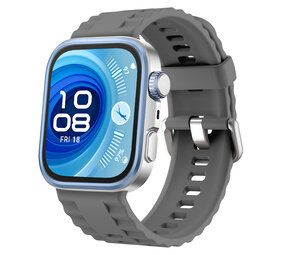 Strap-it® Huawei Watch Fit 3 siliconen classic bandje (donkergrijs)