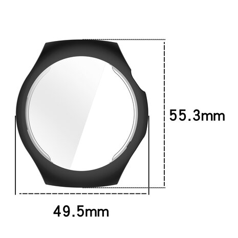 Strap-it® Strap-it Huawei Watch 5 - 46mm TPU case (zwart)