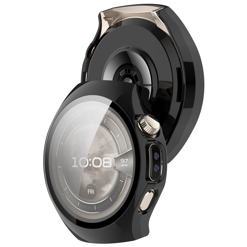 Strap-it® Strap-it Huawei Watch 5 - 42mm hard case met glas (zwart)