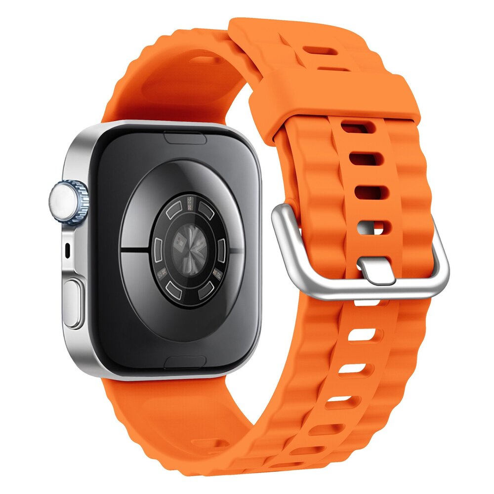 Strap-it® Strap-it Huawei Watch Fit 4 siliconen classic bandje (oranje)