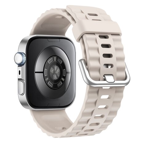 Strap-it® Strap-it Huawei Watch Fit 4 siliconen classic bandje (sterrenlicht)