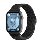 Strap-it® Huawei Watch Fit 4 gevlochten bandje (zwart)