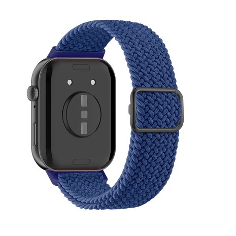 Strap-it® Strap-it Huawei Watch Fit 4 gevlochten bandje (blauw) Strap-it® Strap-it Huawei Watch Fit 4 gevlochten bandje (blauw)