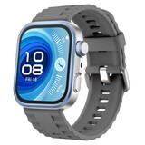 Strap-it® Huawei Watch Fit 4 Pro siliconen classic bandje (donkergrijs)