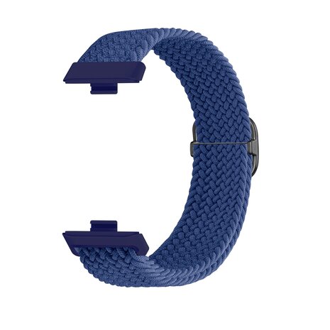 Strap-it® Strap-it Huawei Watch Fit 4 Pro gevlochten bandje (blauw)