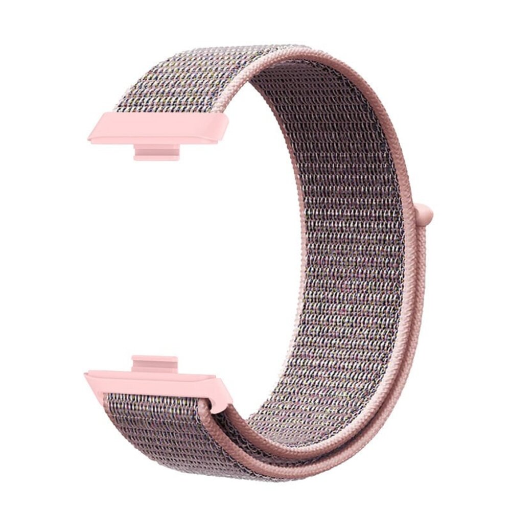 Strap-it® Strap-it Huawei Watch Fit 4 Pro nylon classic bandje (pink sand)