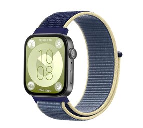 Strap-it® Huawei Watch Fit 4 Pro nylon classic bandje (oceaan blauw) Strap-it® Huawei Watch Fit 4 Pro nylon classic bandje (oceaan blauw)