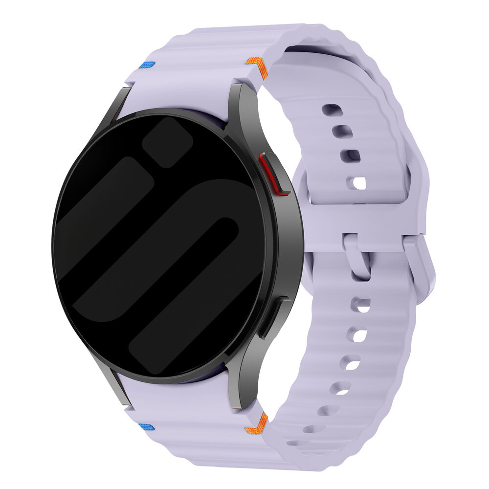 Strap-it® Strap-it Samsung Galaxy Watch 4 40mm Wave bandje (lichtpaars)