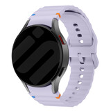 Strap-it® Samsung Galaxy Watch 4 40mm Wave bandje (lichtpaars)