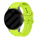 Strap-it® Samsung Galaxy Watch 4 40mm Wave bandje (lime)