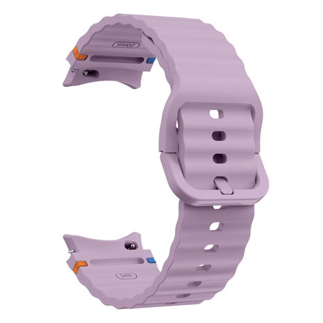 Strap-it® Strap-it Samsung Galaxy Watch 4 Classic 42mm Wave bandje (lavendel)