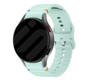Strap-it® Samsung Galaxy Watch 5 Pro Wave bandje (lichtgroen)