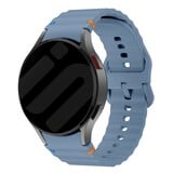 Strap-it® Samsung Galaxy Watch 6 40mm Wave bandje (grijsblauw)