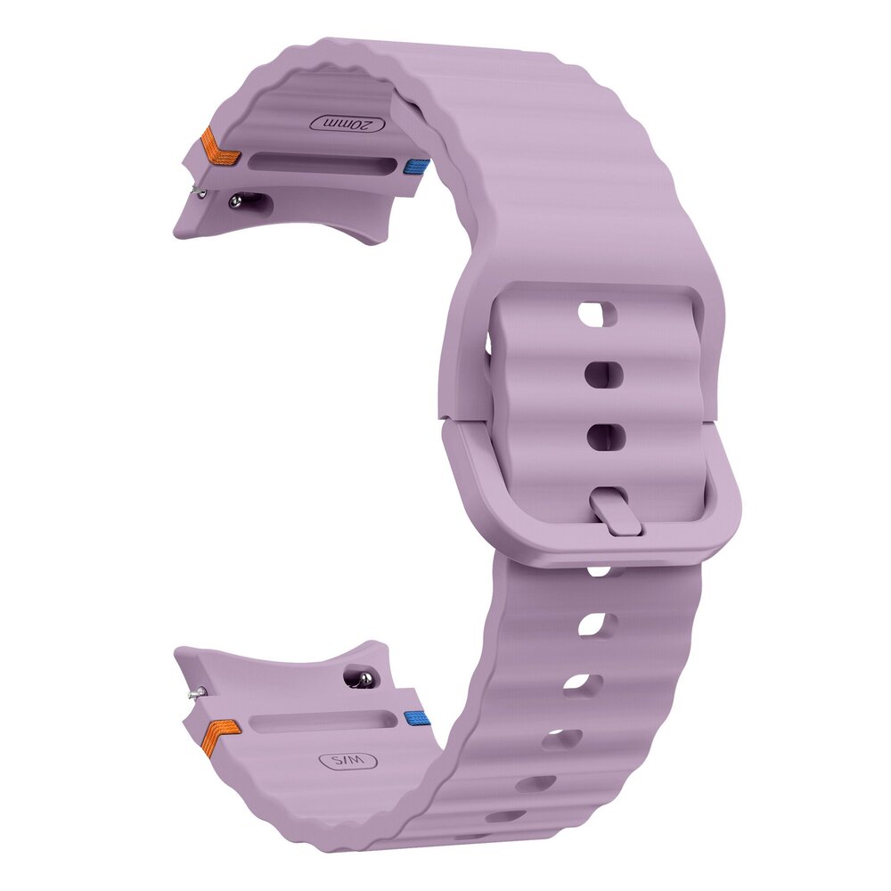 Strap-it® Strap-it Samsung Galaxy Watch 6 40mm Wave bandje (lavendel)