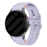 Strap-it® Samsung Galaxy Watch 6 40mm Wave bandje (lichtpaars)